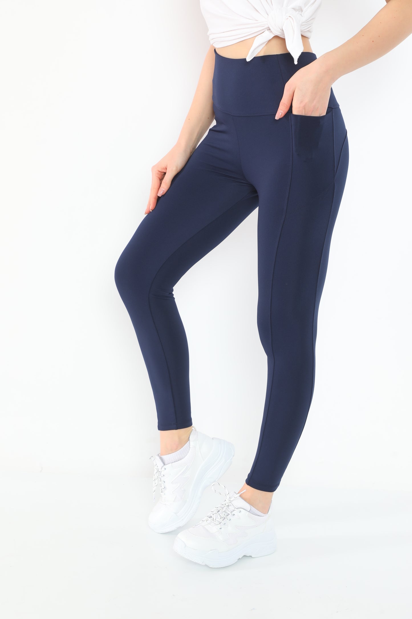 Leggings with Pockets Navy Blue