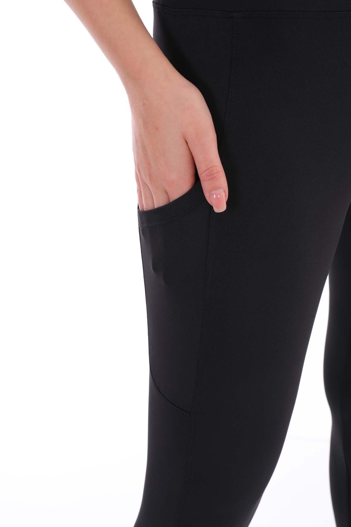 Leggings Ballet High Waist with Pockets Black