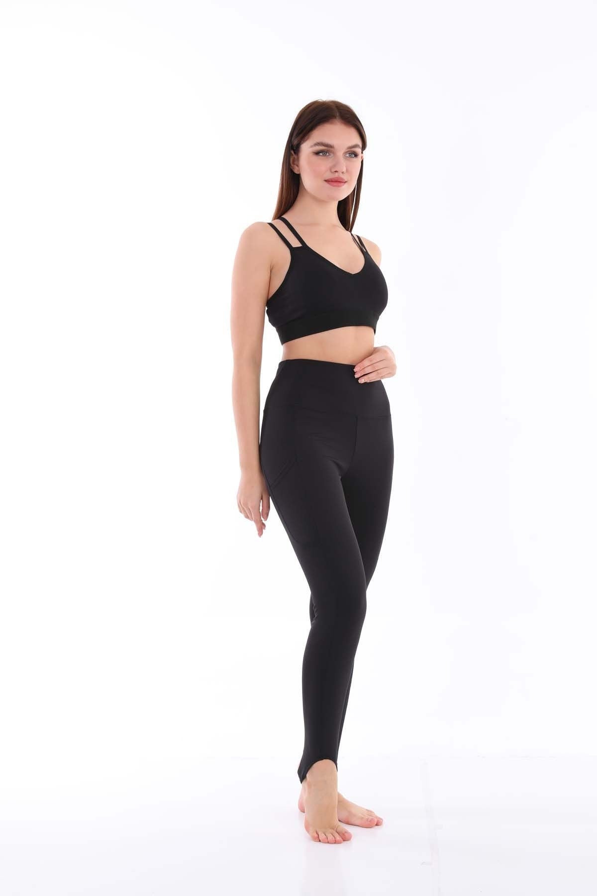 Leggings Ballet High Waist with Pockets Black