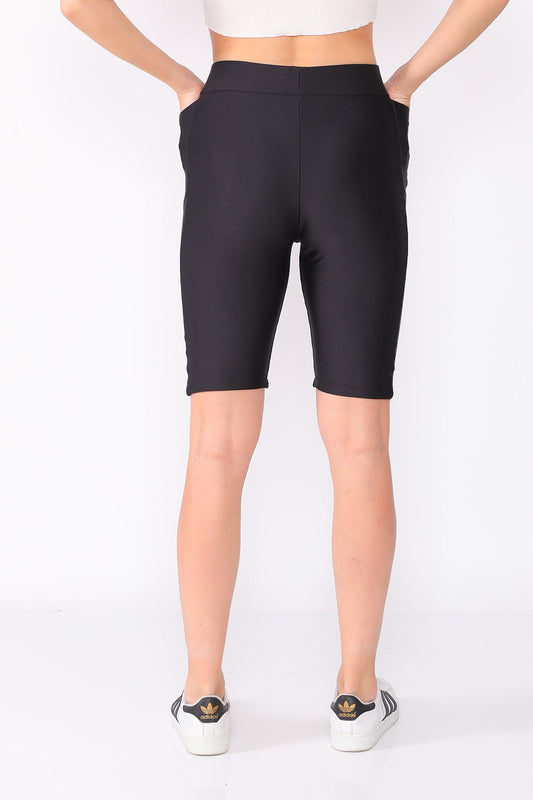 Shorts Low Waist with Pockets Black